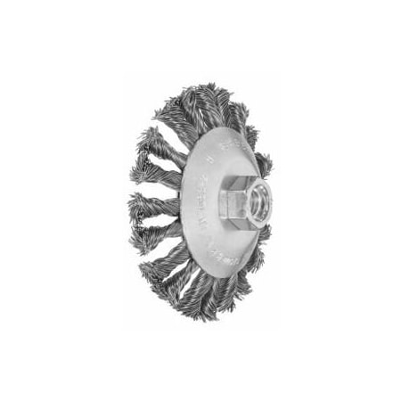 Holex Dished bevel brush Right-left knotted, steel wire 0.50 mm, Brush 571308 115XM14